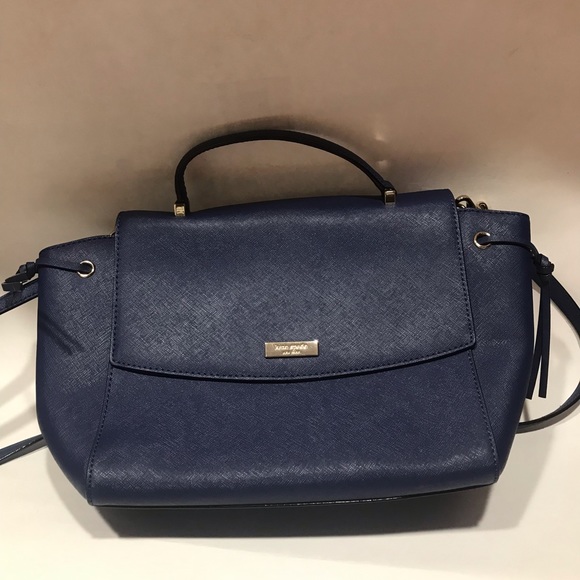 Kate Spade Laurel Way Lilah Satchel with Crossbody Strap. Oceanic Blue - Picture 7 of 10